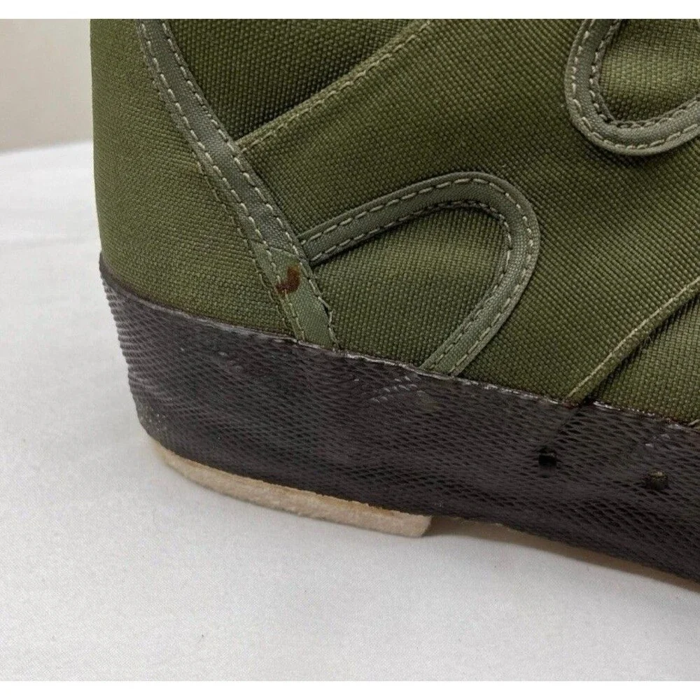Redington Fly Fishing Wading Boots Sz 8 Olive Green Canvas Felt Sole River Gear